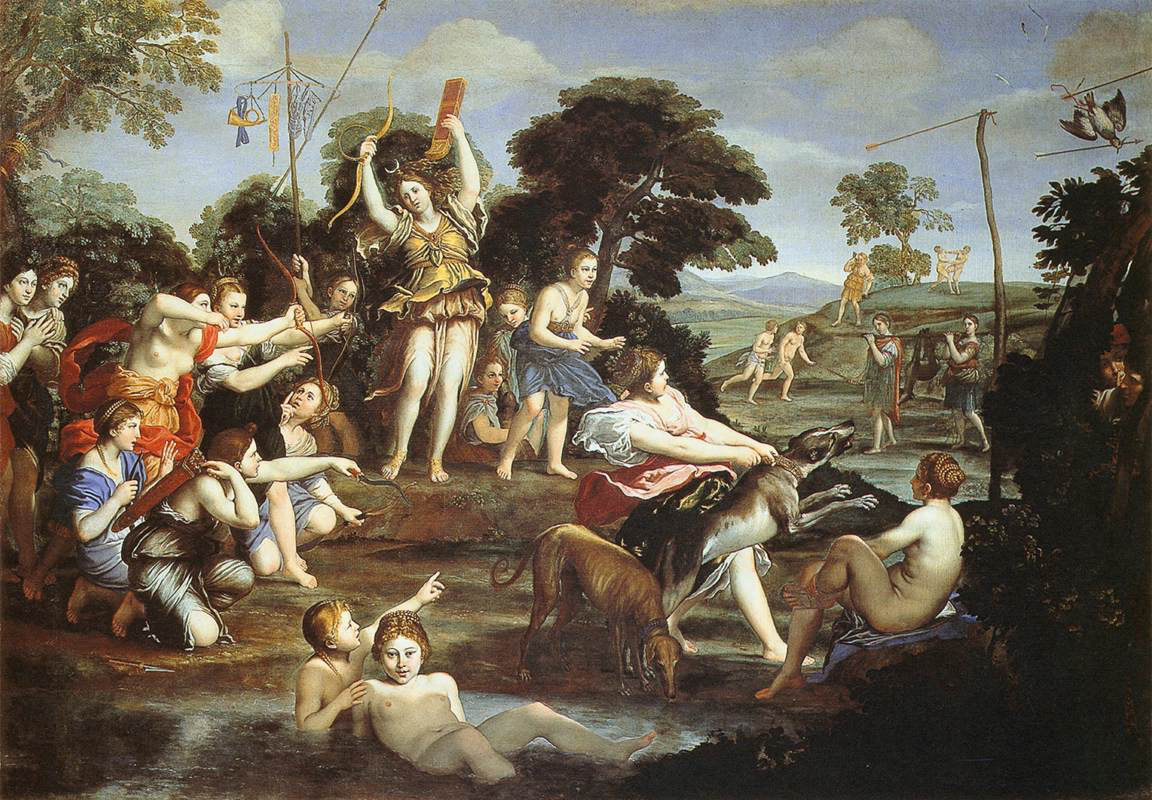 Archery contest of Diana and her Nymphs